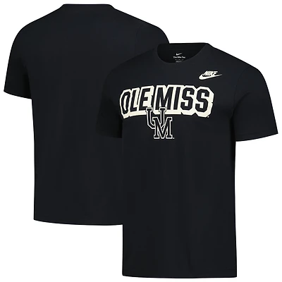 Men's Nike Black Ole Miss Rebels Fashion Team Bold T-Shirt
