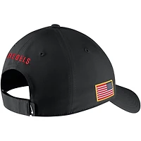 Men's Nike Black Ole Miss Rebels Military Pack Camo Legacy91 Adjustable Hat
