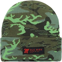 Bonnet en tricot à revers Nike Miss Rebels Veterans Day Camo Ole pour homme