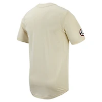 Maillot de baseball réplique à boutons complets Nike Ole Miss Rebels crème pour homme
