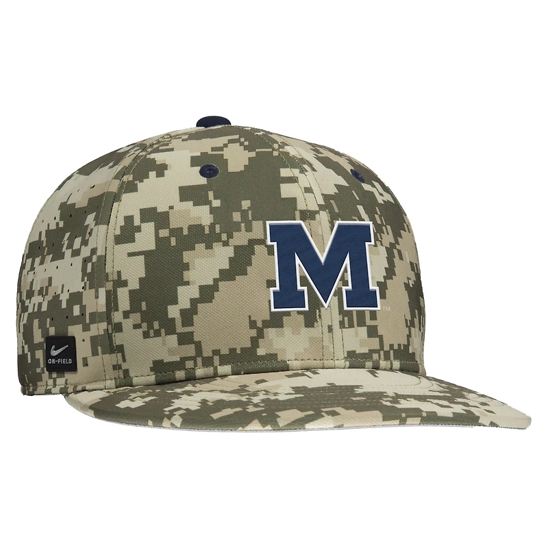 Men's Nike Digital Camo Ole Miss Rebels On-Field Baseball Performance Fitted Hat