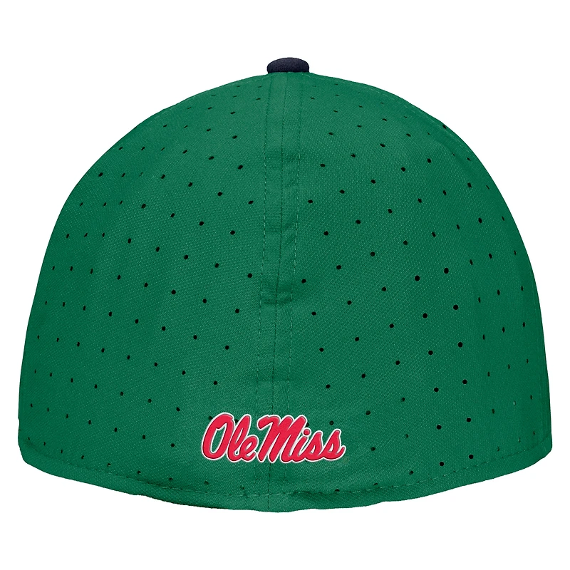 Casquette de baseball Nike Ole Miss Rebels On-Field Performance pour homme, verte