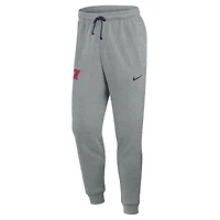 Men's Nike Heather Gray Ole Miss Rebels Basketball Practice Dri-FIT Taper Sweatpants
