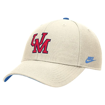 Casquette ajustable Nike Natural Ole Miss Rebels Vintage Rise Dri-FIT pour homme