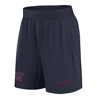 Men's Nike Navy Ole Miss Rebels 2024/25 Sideline Performance Woven Shorts