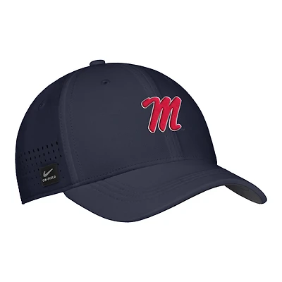Men's Nike White Ole Miss Rebels 2025 On-Field Performance Flex Hat