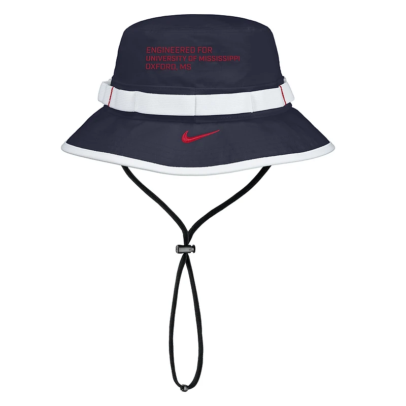 Bob Nike bleu marine Ole Miss Rebels 2025 On-Field Bob Performance pour homme