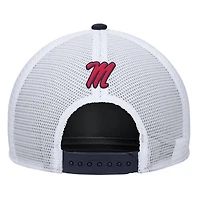 Men's Nike Navy Ole Miss Rebels 2025 On-Field Rise Trucker Performance Adjustable Hat