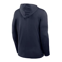Men's Nike Navy Ole Miss Rebels 2025 Sideline Dri-FIT Long Sleeve Hoodie T-Shirt
