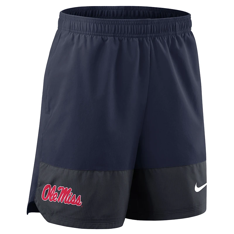 Men's Nike Navy Ole Miss Rebels 2025 Sideline Dri-FIT Shorts