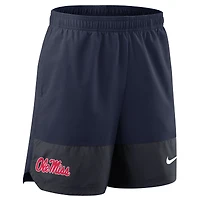 Men's Nike Navy Ole Miss Rebels 2025 Sideline Dri-FIT Shorts