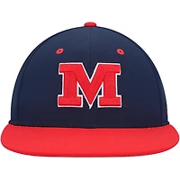 Casquette ajustée Nike Ole Miss Rebels Aero True Baseball Performance pour homme, bleu marine