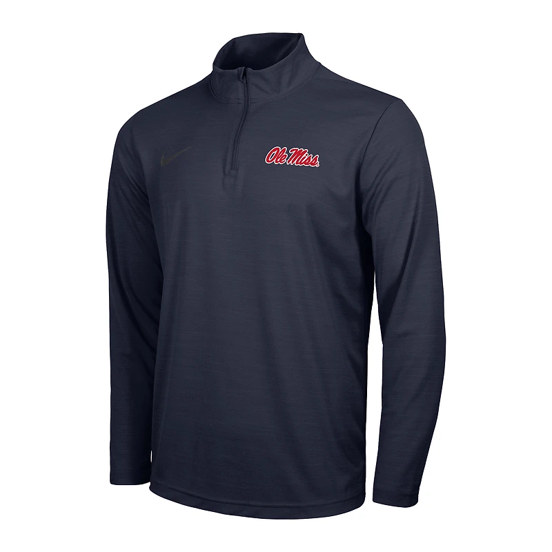 Men's Nike Navy Ole Miss Rebels Intensity Performance Quarter-Zip Pullover
