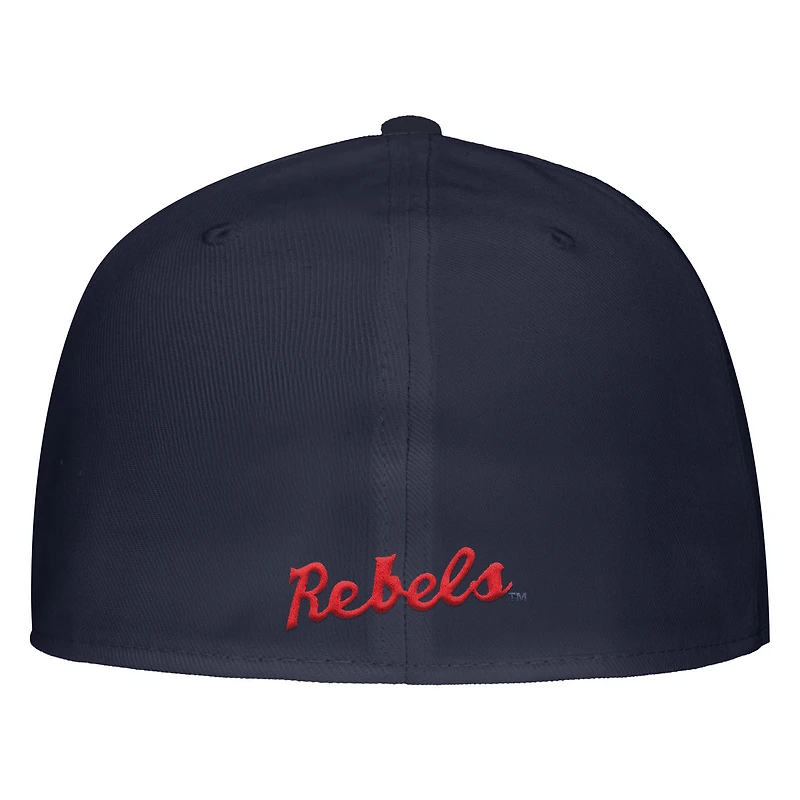 Casquette de baseball Nike On-Field bleu marine pour homme Ole Miss Rebels