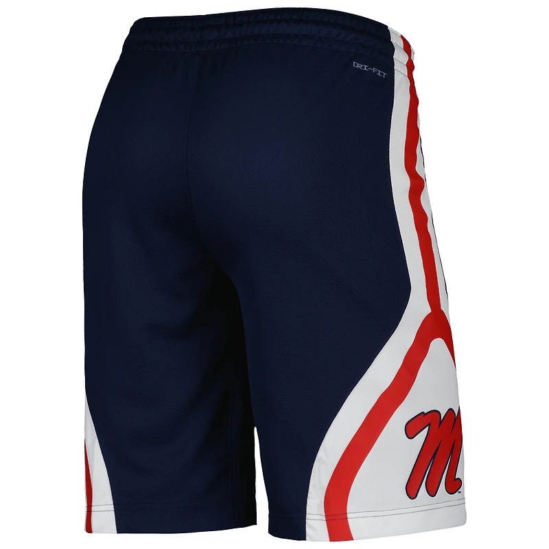 Men's Nike Navy Ole Miss Rebels Replica Performance Basketball Shorts