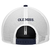 Casquette trucker Nike Ole Miss Rebels Rise Dri-FIT pour homme, bleu marine, ajustable
