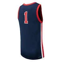 Men's Nike #1 Navy Ole Miss Rebels Replica Basketball Jersey