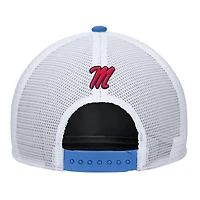 Men's Nike Powder Blue Ole Miss Rebels 2025 On-Field Rise Trucker Performance Adjustable Hat