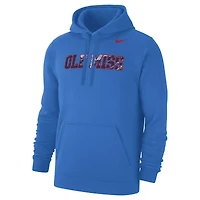 Sweat à capuche en polaire Nike Powder Blue Ole Miss Rebels x Realtree Club pour homme