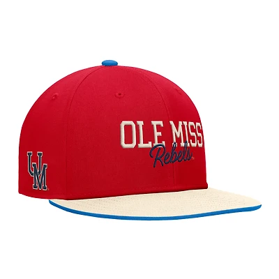 Men's Nike Red Ole Miss Rebels Vintage Script Pro Dri-FIT Snapback Hat