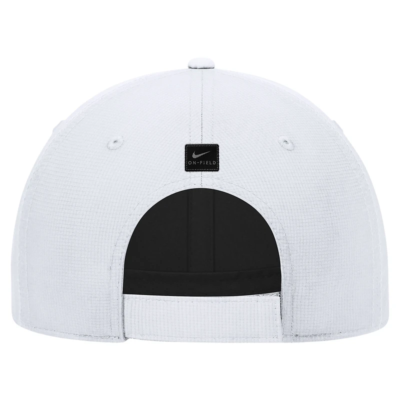 Men's Nike  White Ole Miss Rebels 2025 On-Field Club Performance Adjustable Hat