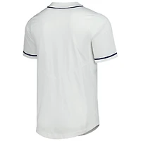 Maillot de baseball réplique à boutons complets Nike blanc Ole Miss Rebels pour homme