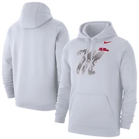 Sweat à capuche en polaire Nike blanc Ole Miss Rebels x Realtree Club pour homme