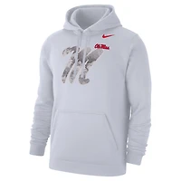 Sweat à capuche en polaire Nike blanc Ole Miss Rebels x Realtree Club pour homme