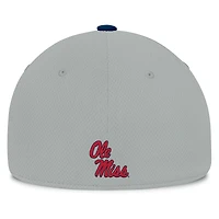 Casquette Mick Flex Ole Miss Rebels grise/bleu marine pour homme Top of the World