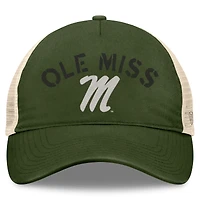 Men's Top of the World Hunter Green Ole Miss Rebels OHT Military Appreciation Glory Trucker Adjustable Hat