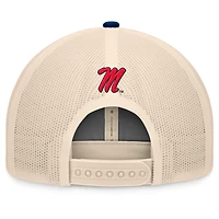 Casquette ajustable Bennett Trucker Ole Miss Rebels bleu marine/naturel Top of the World pour homme