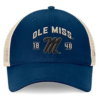 Men's Top of the World Navy Ole Miss Rebels Heritage Waylon Trucker Adjustable Hat