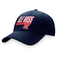 Casquette réglable Ole Miss Rebels Slice Top of the World bleu marine pour homme