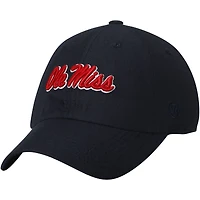 Men's Top of the World Navy Ole Miss Rebels Staple Adjustable Hat