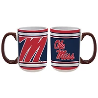 Ole Miss Rebelles 15oz. Ensemble de 2 tasses Home & Away