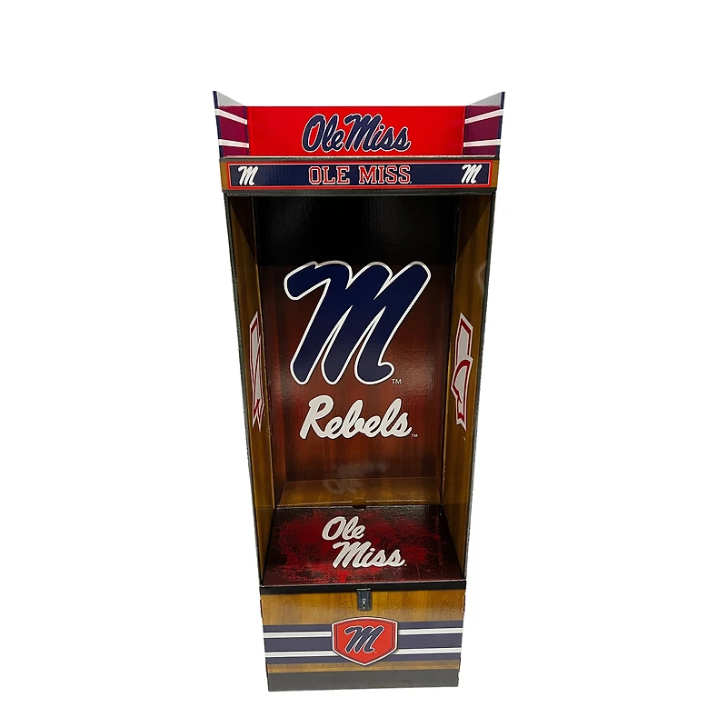 Casier sportif en carton ondulé Ole Miss Rebels LockerSource