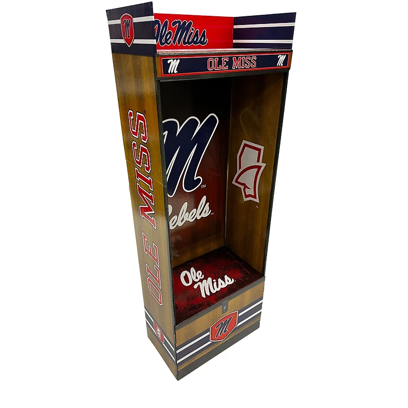 Casier sportif en carton ondulé Ole Miss Rebels LockerSource