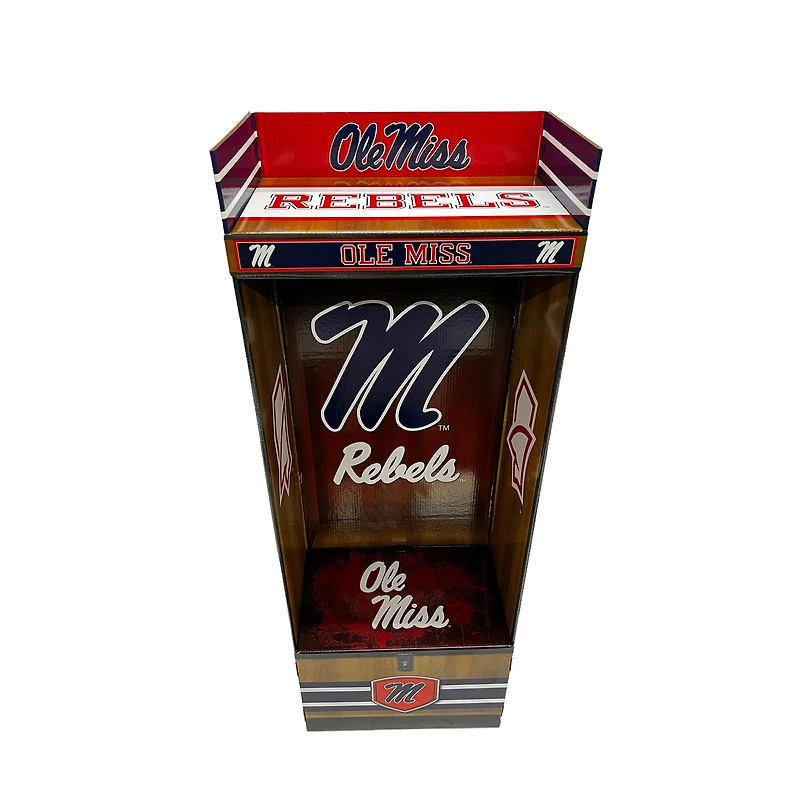 Casier sportif en carton ondulé Ole Miss Rebels LockerSource