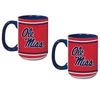 Ensemble de deux tasses pour anciens élèves Ole Miss Rebels