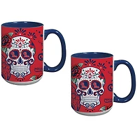 Lot de deux tasses Ole Miss Rebels « Dia de Los Muertos »