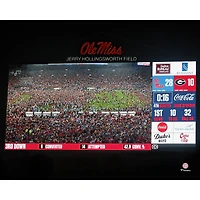 Ole Miss Rebels Unsigned Celebrating Win Over #3 Ranked Georgia Bulldogs Photograph
