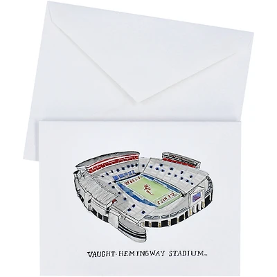 Ole Miss Rebels Valiant Stadium Boxed Note Card Set