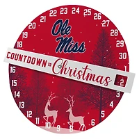 Pegasus Ole Miss Rebels Countdown to Christmas Wall Sign
