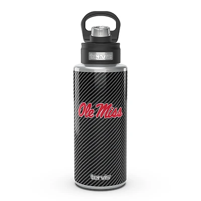 Tervis Ole Miss Rebelles 32oz. Bouteille d'eau à large goulot en fibre de carbone