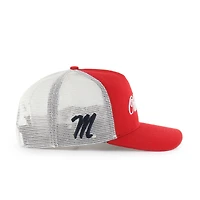 Casquette ajustable unisexe rouge Ole Miss Rebels Contemporary Basics Foundation Trucker Hitch '47