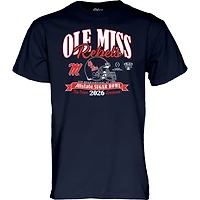 T-shirt unisexe bleu marine 84 Ole Miss Rebels, séries éliminatoires de football universitaire 2026, Sugar Bowl