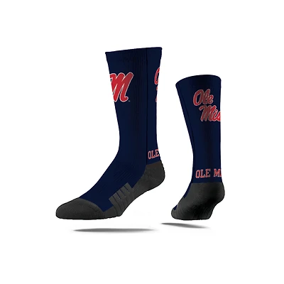 Chaussettes unisexes Strideline Ole Miss Rebels Premium Mascot