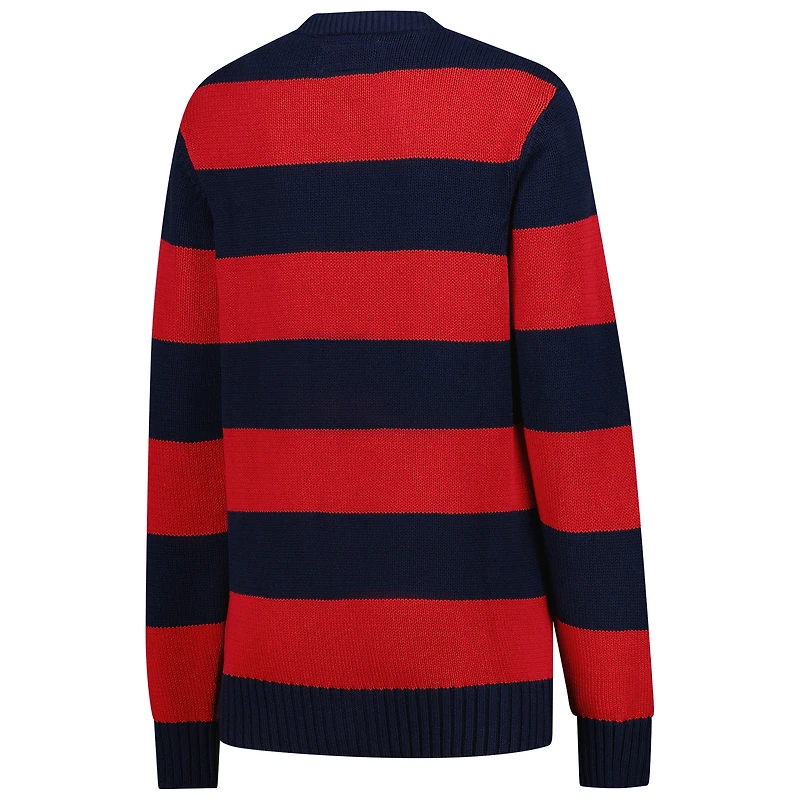 Pull unisexe en tricot bleu marine des Rebels d'Ole Miss Renew Stadium
