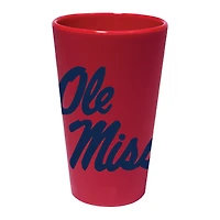Verre à bière WinCraft Ole Miss Rebels de 16 oz en silicone de couleur d'équipe