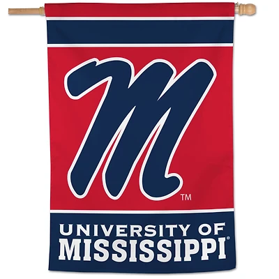 WinCraft Ole Miss Rebels Bannière verticale simple face avec logo principal 28" x 40"